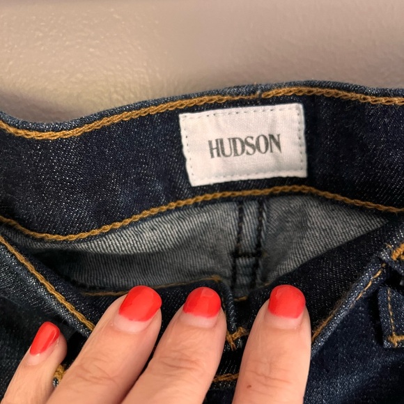 Hudson Dark Blue Denim Jeans - Picture 2 of 5